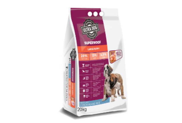 Buy ULTRA DOG SUPERWOOF LARGE ADULT BEEF RICE 20KG wholesale in Nigeria. Buy in bulk from distributor of Ultra Dog in Africa